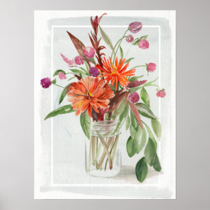 Poster Fleurs sauvages d'été