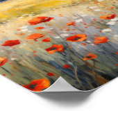 Poster Fleurs sauvages en campagne Agritourisme rustique (Coin)