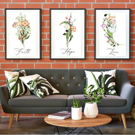Poster Fleurs Sauvages Espoir