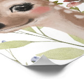 Poster Fleurs sauvages et animaux des bois Bienvenue à l' (Coin)