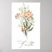 Poster Fleurs sauvages foi (Devant)