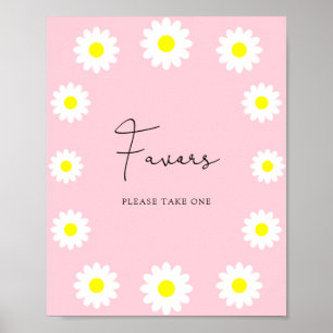 Poster Fleurs sauvages Marguerites - Faveurs
