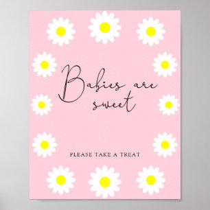 Poster Fleurs sauvages Marguerites - les bébés sont doux