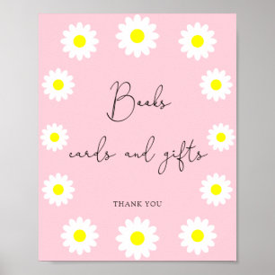 Poster Fleurs sauvages Marguerites - livres cartes et cad