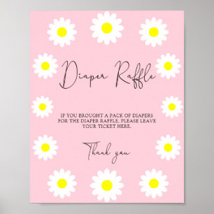 Poster Fleurs sauvages Marguerites - Tombola de couches-c