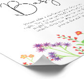Poster Fleurs sauvages Ne dis pas bébé (Coin)