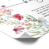 Poster Fleurs sauvages ne disent pas bébé (Coin)