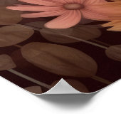 Poster Fleurs sauvages plumés (Coin)