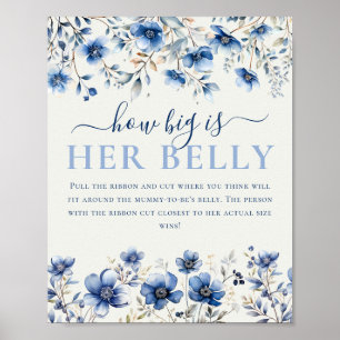 Poster Fleurs sauvages Quelle est la taille de son ventre
