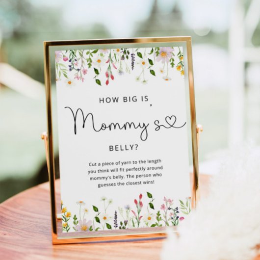 Poster Fleurs sauvages quelle taille est l'affiche de jeu