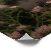 Poster Fleurs sauvages roses par Stream Photo Art (Coin)