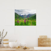 Poster Fleurs sauvages Vallée d'Alaska (Cuisine)