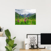 Poster Fleurs sauvages Vallée d'Alaska (Bureau à domicile)