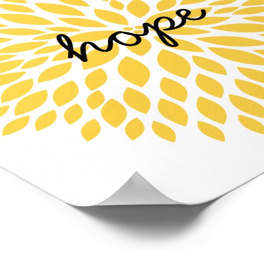 Poster Fleurs simples espoir (Coin)