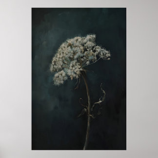 Poster Fleurs Sombres Imprimables de Queen Anne Lace pour