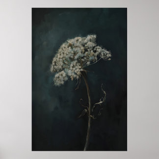 Poster Fleurs Sombres Imprimables de Queen Anne Lace pour