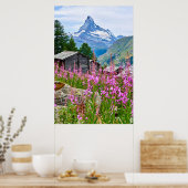 Poster Fleurs | Summer Matterhorn Suisse (Cuisine)