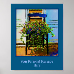 Poster Fleurs sur chaise Créez votre propre devis