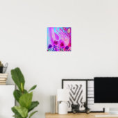 Poster Fleurs sur la poitrine (Bureau à domicile)