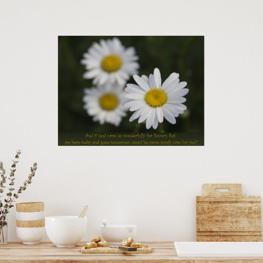 Poster Fleurs sur le terrain (Cuisine)