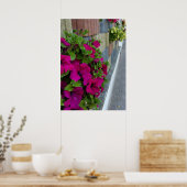 Poster fleurs sur le trottoir (Cuisine)