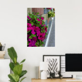 Poster fleurs sur le trottoir (Bureau à domicile)