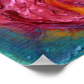 Poster FLEURS SUR L'Imaginaire ROSE IRIS (Coin)