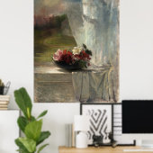 Poster Fleurs sur une haie (vers 1861), John La Farge (Bureau à domicile)