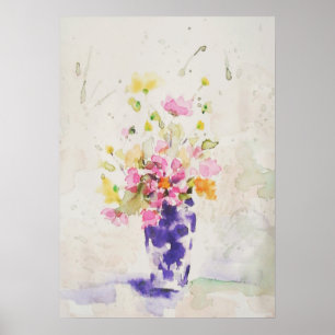 Poster Fleurs sur vase