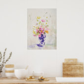 Poster Fleurs sur vase (Cuisine)
