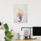 Poster Fleurs sur vase (Bureau à domicile)