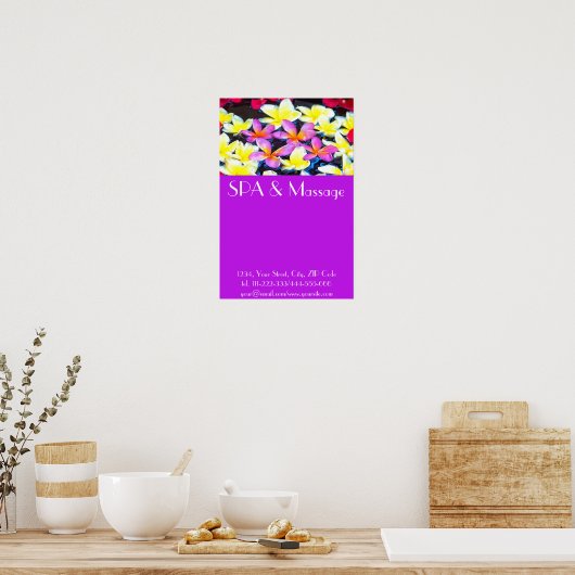 Poster Fleurs tropicales (Cuisine)