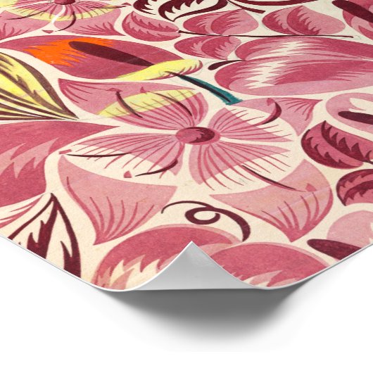 Poster Fleurs tropicales | (Coin)