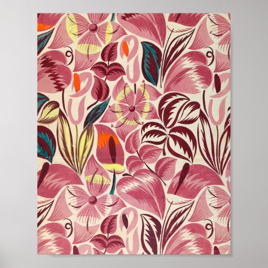 Poster Fleurs tropicales | (Devant)