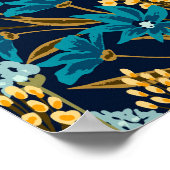 Poster Fleurs tropicales (Coin)