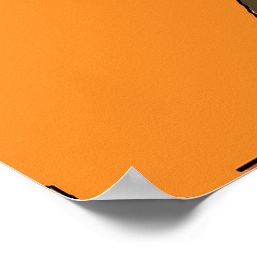 Poster Fleurs tropicales Abstraites (Coin)