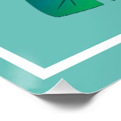 Poster Fleurs tropicales et perroquets (Coin)