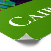 Poster Fleurs tropicales heliconia Queensland Australie (Coin)