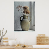 Poster Fleurs | Vase de fleurs séchées (Cuisine)