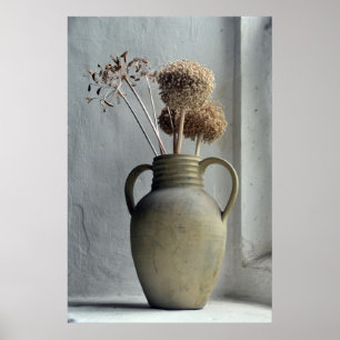 Poster Fleurs   Vase de fleurs séchées