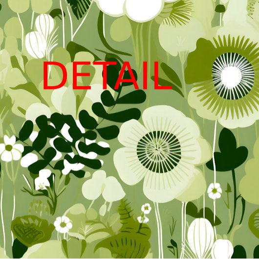 Poster Fleurs vertes Sage