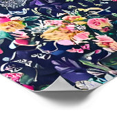 Poster Fleurs vintages (Coin)