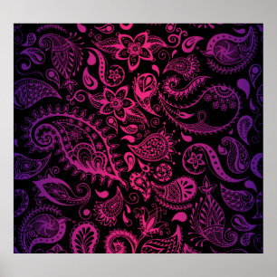 Poster Fleurs vintages et détaillées Illustration transpa