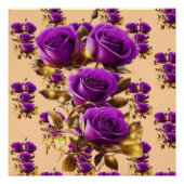 Poster Fleurs violettes (Devant)