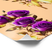 Poster Fleurs violettes (Coin)