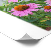 Poster Fleurs violettes (Coin)