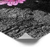 Poster Fleurs violettes (Coin)