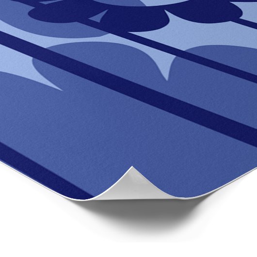 Poster Fleurs violettes (Coin)