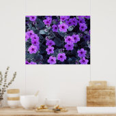 Poster Fleurs violettes (Cuisine)