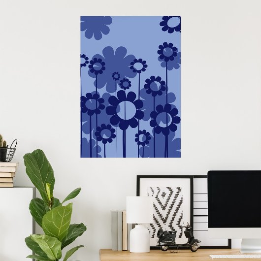 Poster Fleurs violettes